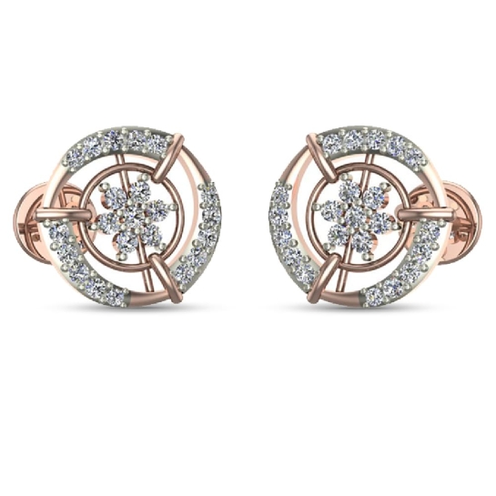 Williow Gold Diamond Earrings