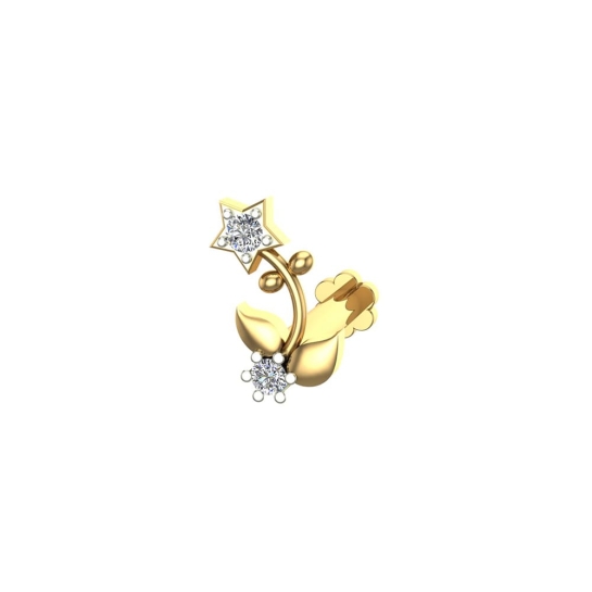 Valentina Gold Diamond Nosepin Screw