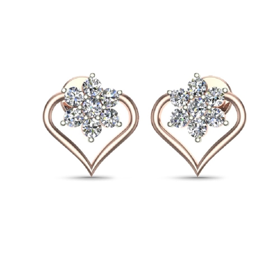 Kinsley Gold Diamond Earrings