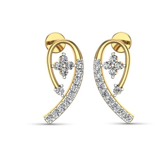 Quinn Gold Diamond Earrings