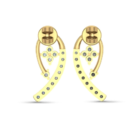 Quinn Gold Diamond Earrings