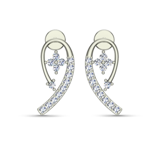 Quinn Gold Diamond Earrings