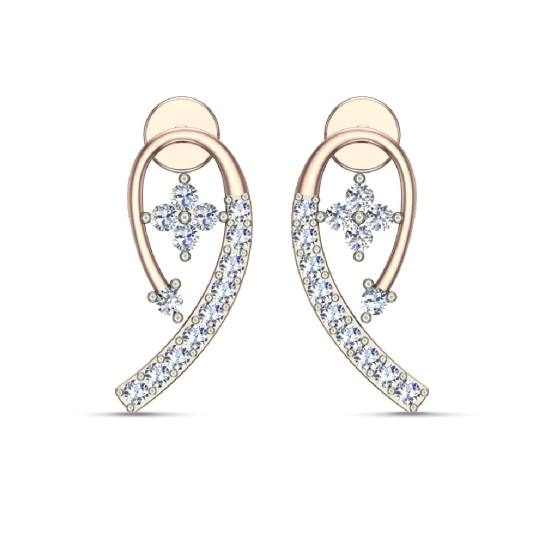 Quinn Gold Diamond Earrings