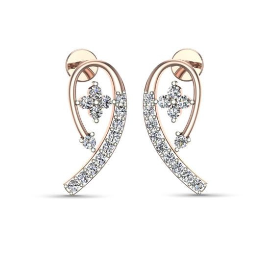 Quinn Gold Diamond Earrings