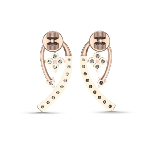 Quinn Gold Diamond Earrings