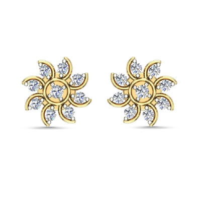 Kennedy Gold Diamond Earrings
