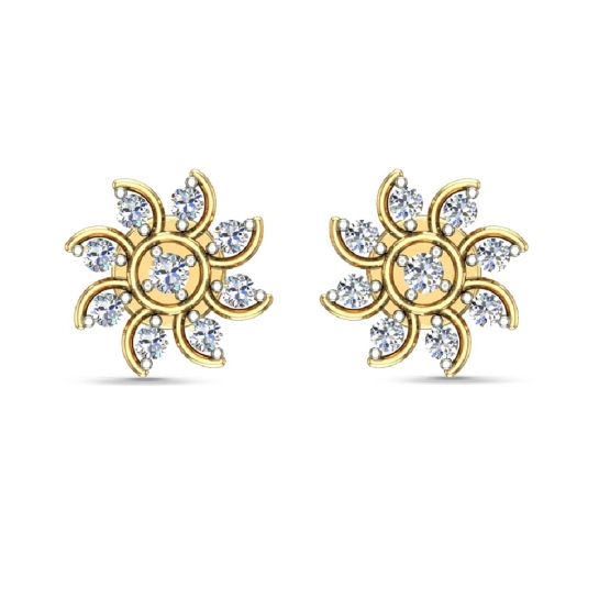 Kennedy Gold Diamond Earrings