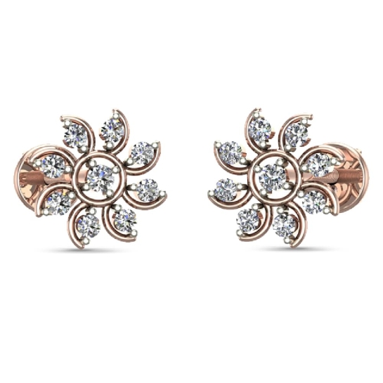 Kennedy Gold Diamond Earrings