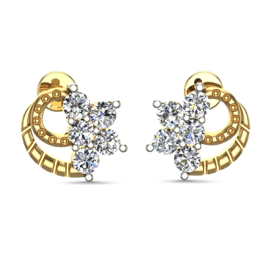 Savannah Gold Diamond Earrings