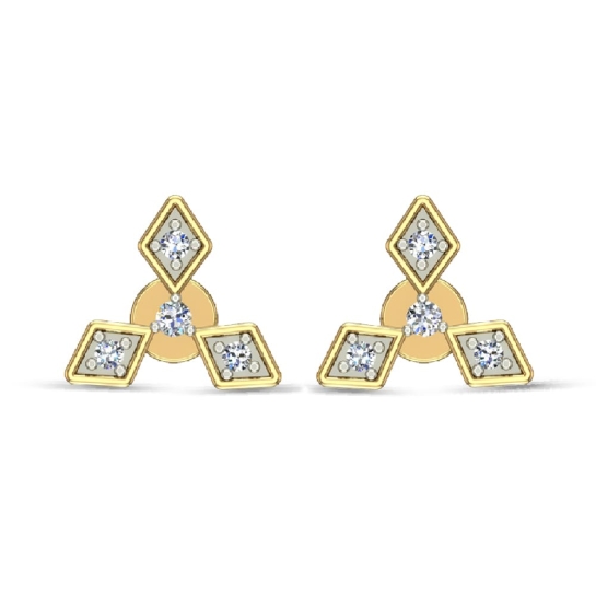 Raelynn Gold Diamond Earrings