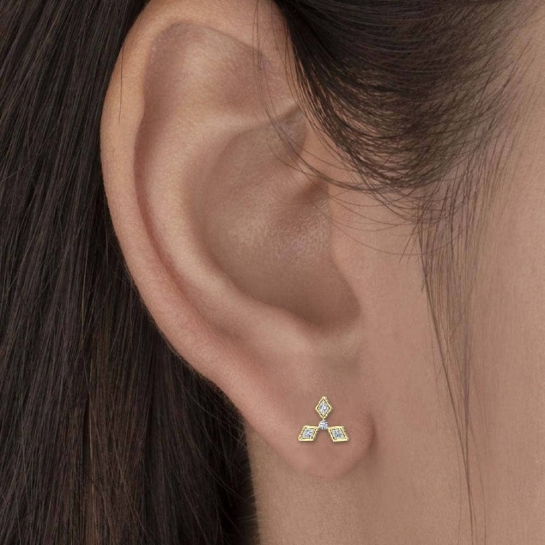 Raelynn Gold Diamond Earrings Raelynn Gold Diamond Earrings