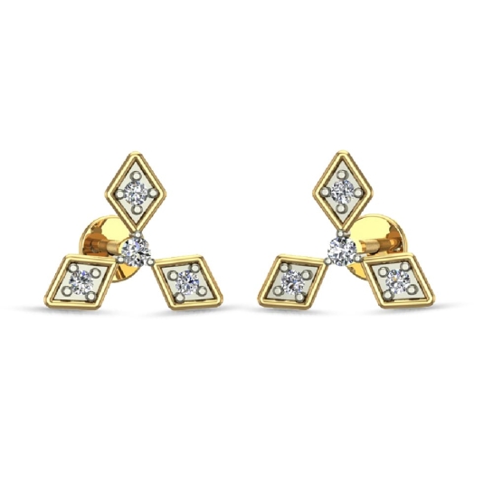 Raelynn Gold Diamond Earrings