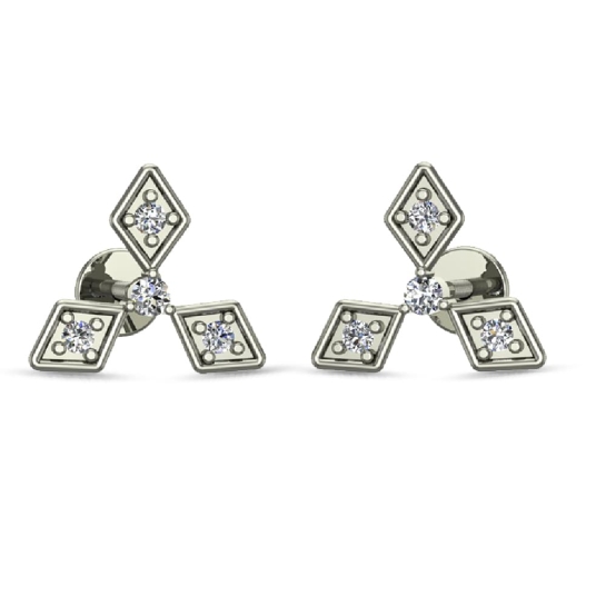 Raelynn Gold Diamond Earrings