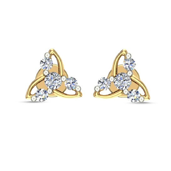 Samantha Gold Diamond Earrings