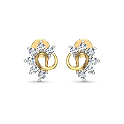 Hadley Gold Diamond Earrings