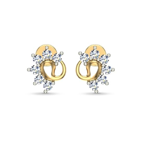 Hadley Gold Diamond Earrings