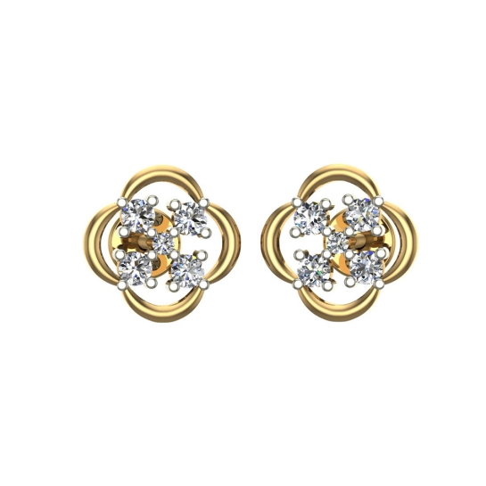 Piper Gold Diamond Earrings