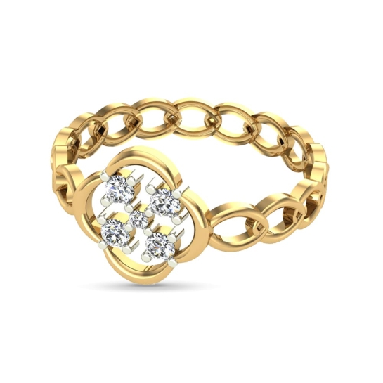 Noelle Gold and Diamond Ring