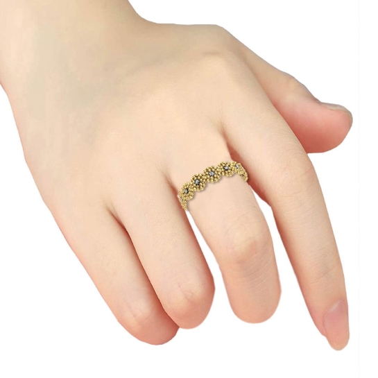 Harmony Gold and Diamond Ring