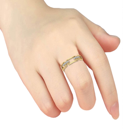 Rosalie Gold and Diamond Ring