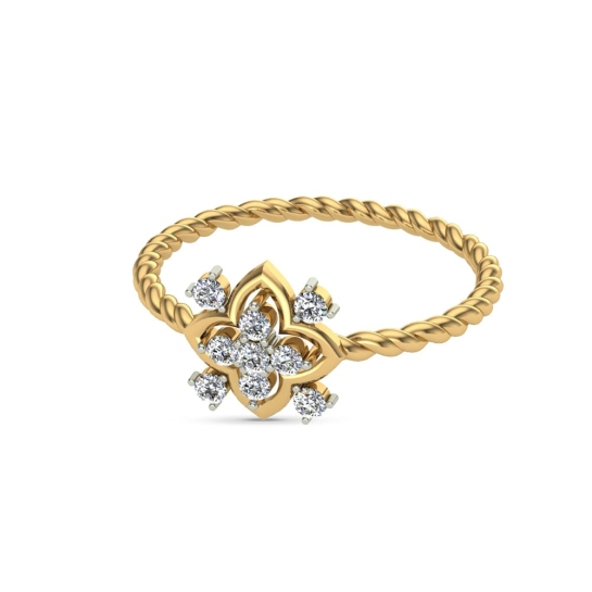 Lucille Gold and Diamond Ring