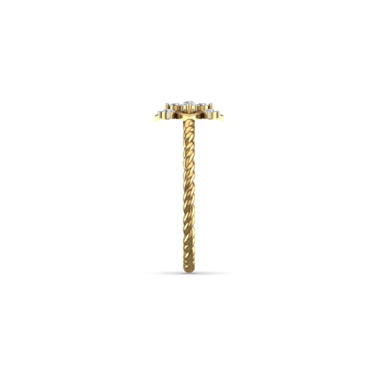 Lucille Gold and Diamond Ring