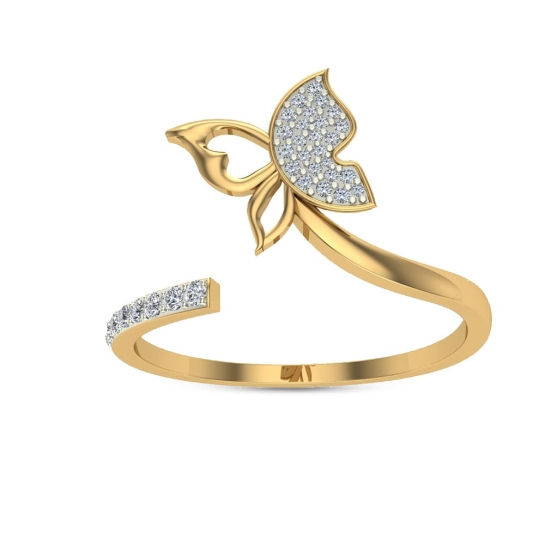 Adelaide Gold and Diamond Ring