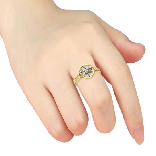 Trinity Gold and Diamond Ring