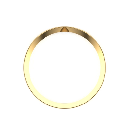 Disha Gold Chevron Ring