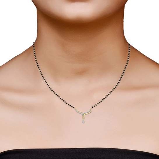 Paislee Diamond Mangalsutra