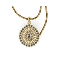 Aniya Gold Kundan Pendant