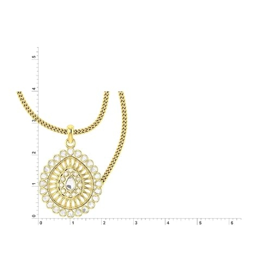 Aniya Gold Kundan Pendant