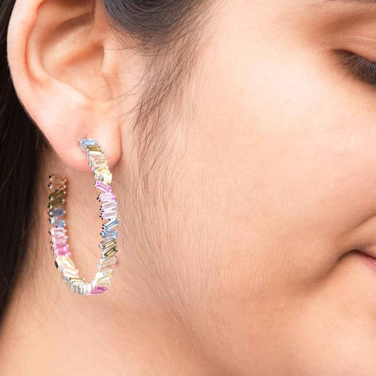 925 Sterling Silver Stone earrings