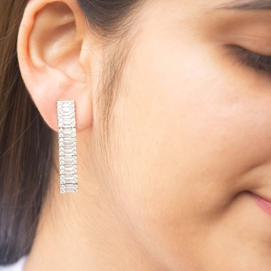 925 Sterling Silver Elegant Priya Studs earrings