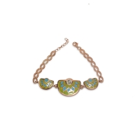 925 Anshita Silver 2 Sided Beautiful charm bracelet | Silver Bracelet For Women