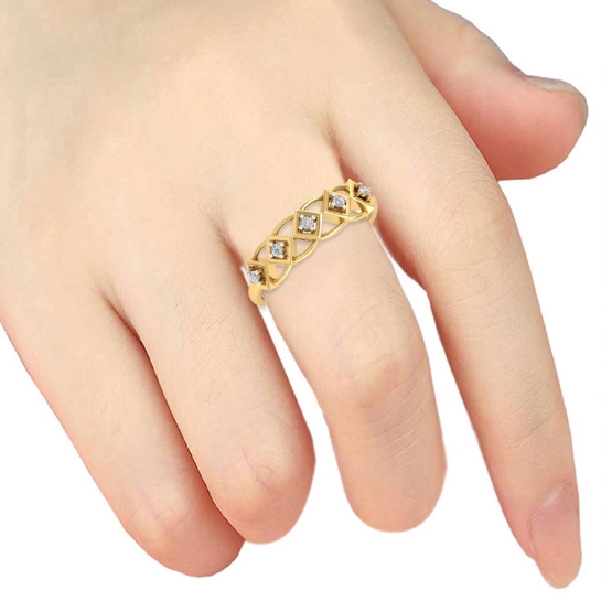 Malang Gold and Diamond Ring