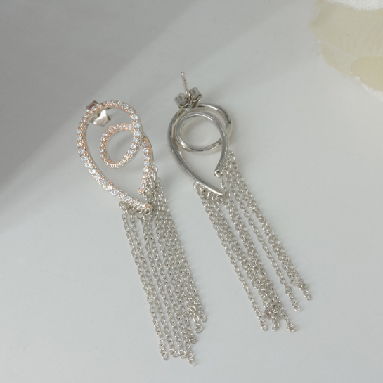 925 Sterling Silver Beautiful Amisha Drops earrings