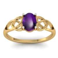 Moon gold ring