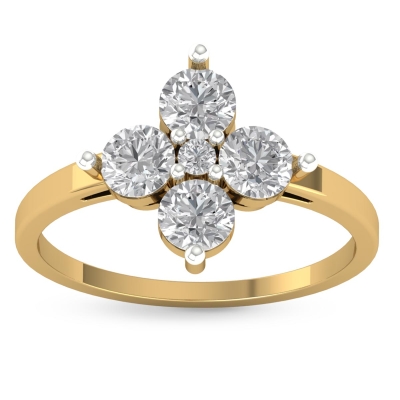 Nishika Gold and Diamond Ring