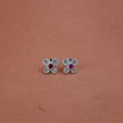 925 Sterling Silver Elegant Akshita Studs earrings