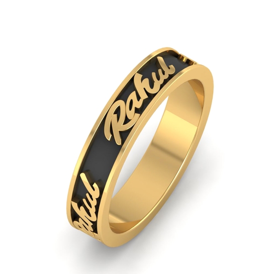 Rahul name gold ring 