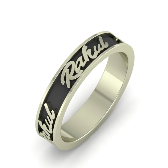 Rahul name gold ring 