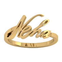 Neha name gold ring 