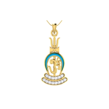 Shiv Om Diamond Pendant