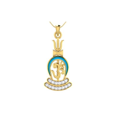 Shiv Om Diamond Pendant