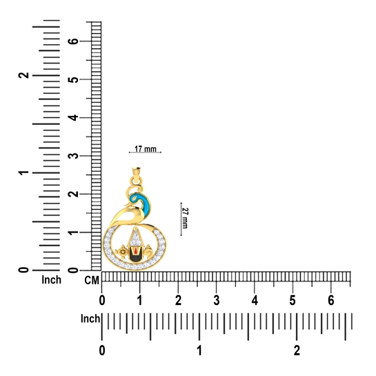 Tirupati Balaji Diamond Pendant