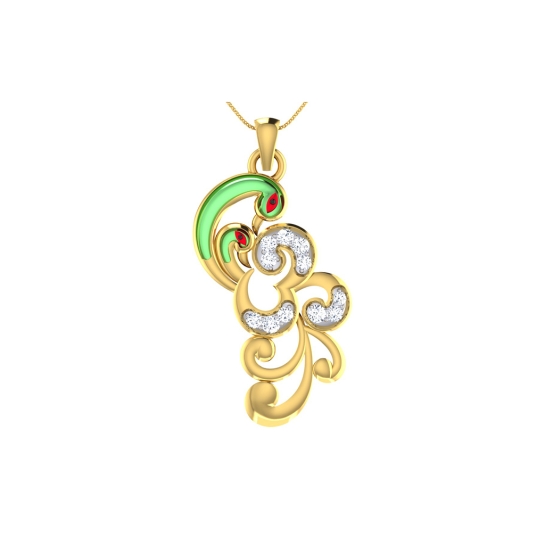 Om Shankar Diamond Pendant