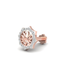 kimiana rosegold diamond nosepin