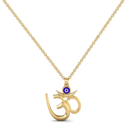 OM GOLD PENDANT 