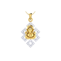 Ganapati Diamond Pendant